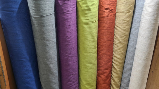 Tela Cortinaje Modelo Rustico Liso Ancho Extra 2,8